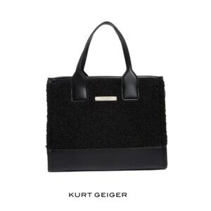 Kurt Geiger Small Faux Shearling Tote Bag NWT